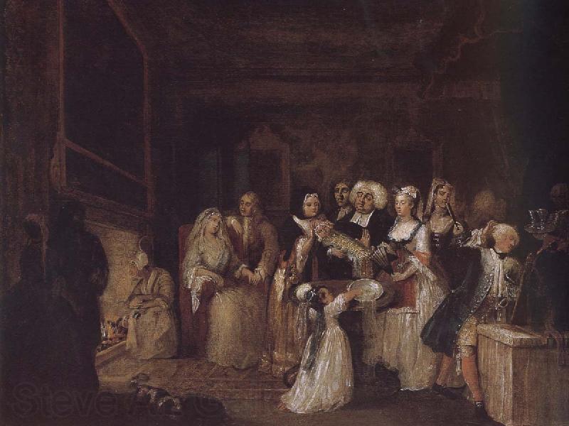 William Hogarth Baptism ceremony